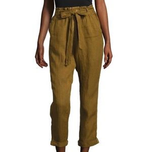 Free People Pants Paper Bag Linen Pants